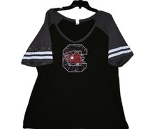 South Carolina Gamecocks rhinestone glitter bling athletic shirt size 3X
