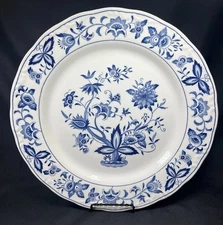 VTG Nikko Ironstone Chop Plate Serving Platter BLUE BONNET 4270 Floral Japan 12"