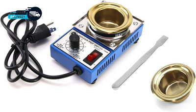 Solder Pot 150W 110V 50Mm Soldering Bath Titanium Plate Capacity 500G 200-450°C