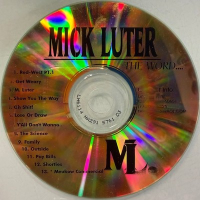 Mick Luter   The Word.... CD 2003 Independent Hip Hop Rap Underground