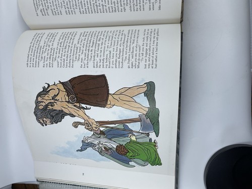 VTG Hobbit by J.R.R. Tolkien Illustrated 1989 Hardcover DJ Rare Book - Picture 11 of 24