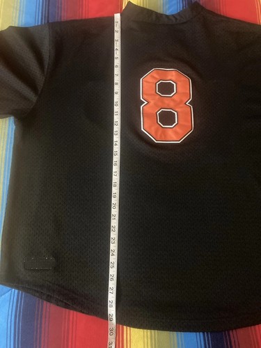 Baltimore Orioles Jersey Cal Ripken Jr 1997 Mitchell & Ness Black Men 56 3XL - Picture 5 of 11