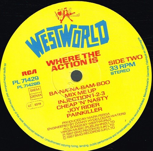 Westworld Where the Action Is LP Vinyl Germany Rca 1987 mit Innenhülle - Bild 4 von 6