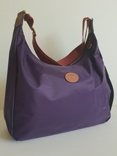 Longchamp Le Pliage Purple Bilberry Messenger Shoulder Hobo Crossbody Bag