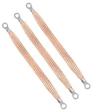 3PCS Automotive Ground Strap,Heavy Duty Engine Braided Copper Ground 