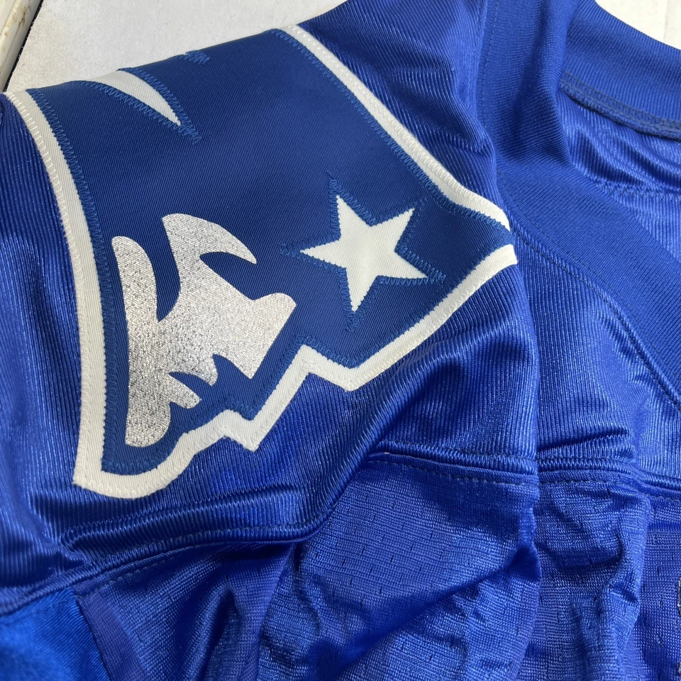 Camiseta deportiva azul Drew Bledsoe #11 New England Patriots Foto 3 de 4