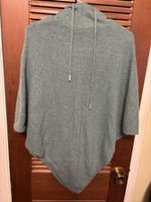 Rachel Zoe Cashmere Poncho Heather One Size