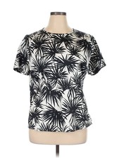 MICHAEL Michael Kors Women Black Short Sleeve Top 14