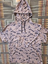 Burlebo Gauge Camo Performance Hoodie Large L Polyester Spandex Outdoor Fitness