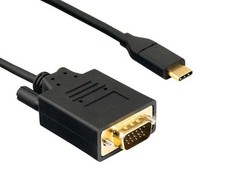 3ft USB 3.1 Type-C Male to VGA Male 1920x1200 60Hz Cable