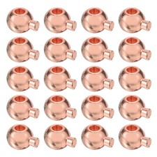 40Pcs, Crimp Beads for Jewelry Making 3.5mm Spacer Bead Cover Rose Gold