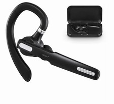 Bluetooth 5.0 Ear-hook Wireless Headset Noise Cancellation Type-C Charging Black