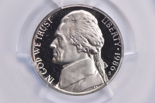 PR69 DCAM 1986-S Jefferson Nickel PCGS Blue Lbl *0298 - Picture 3 of 5
