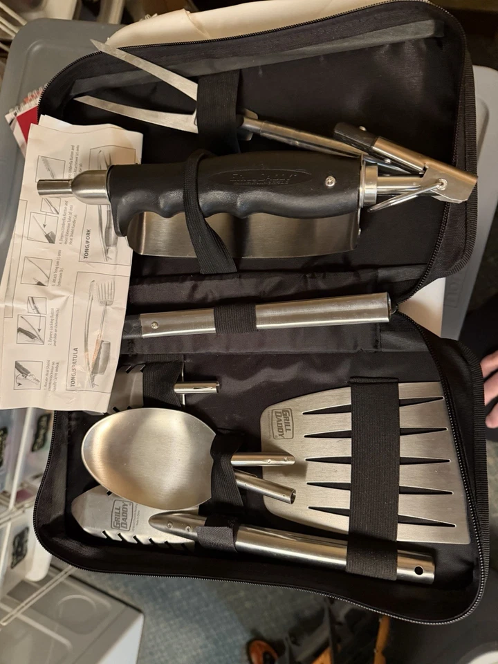 Grill Daddy 6 in 1 BBQ Grill Tool Set   (00108)  FS - Image 2 of 2