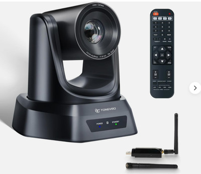 Tongveo 5,8 GHz Wireless Konferenzraum Webcam, Kirche Live Streaming 3x USB 108