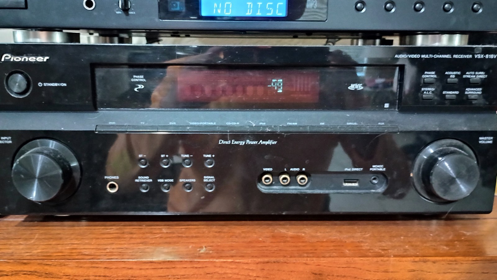 Pioneer VSX 818V 5.1 Channel Receiver. 120W. 20Hz&ndash;20kHz, 0.2% THD