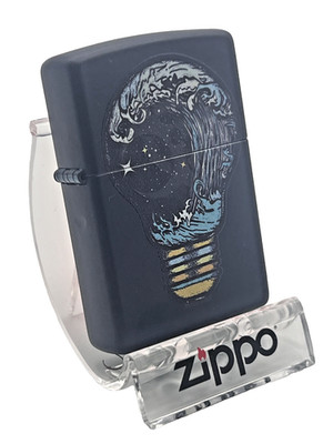 Original Brandneu 2023 Zippo Feuerzeug Ungewöhnlich Toxic Waves UV Aktiviert Navy Etui