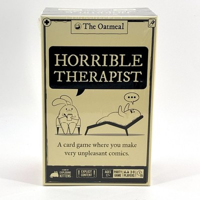 Horrible Therapist Exploding Kittens Oatmeal Party Card Game Sealed (N)