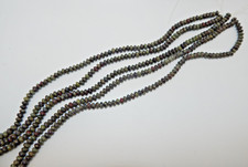Bloodstone 8mm x 5mm Rondelle beads 16 in strand 