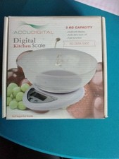 Accudigital Digitalwaage Küchenwaage gebraucht noch originalverpackt
