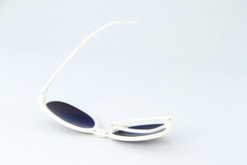 50% OFF! Vintage Vuarnet 002 White Folding Sunglasses PX5000 Mineral Brown lens - Picture 5 of 7