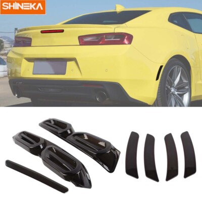 7Pc Rear Taillight 3rd Brake Lamp Cover Trim Kit For Chevrolet Camaro 19+ Smoked