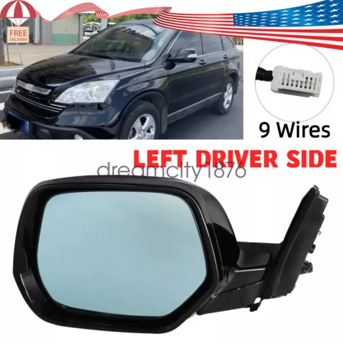 Fits Honda CRV Driver Side Automatic Folding Power Heated View Mirror 2007-2011