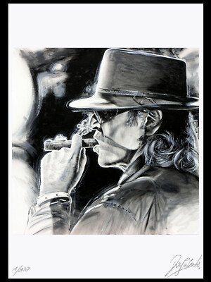 Art Print Graphic MUSIC LEGENDS Picture Hand Signed, Limited, Numbered