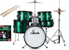 Top Juniorset in grün mit Drumsticks, Stimms...