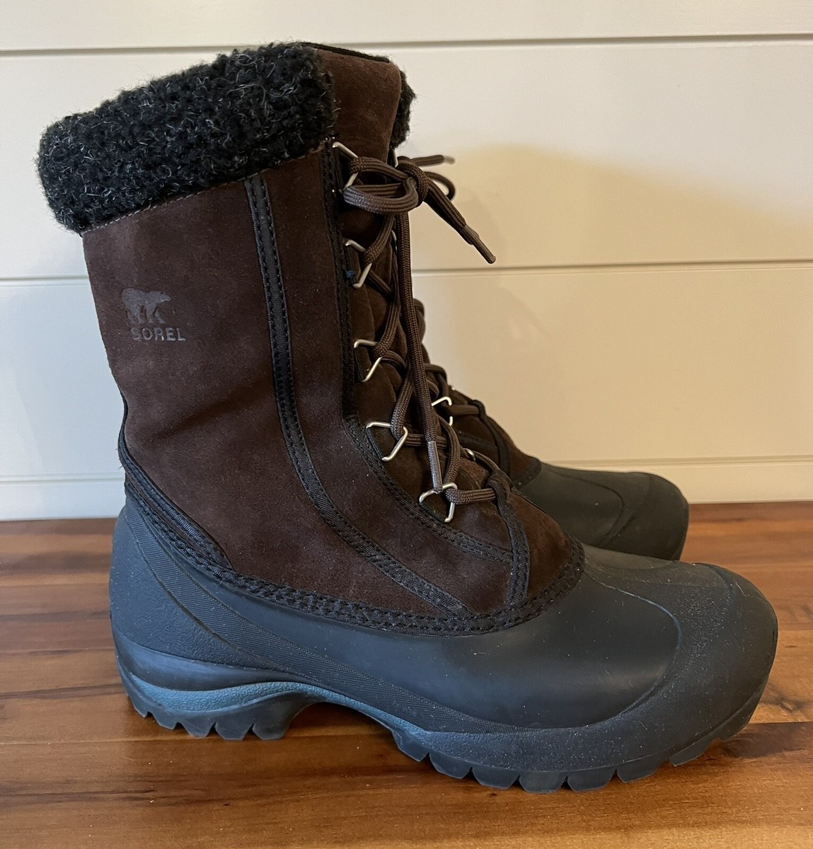 Sorel Thinsulate Women's Size 9 Brown Suede Fleece Lining Snow