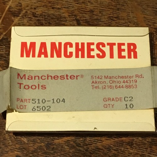 (10x) Manchester Tooling 510104 Grade C2 Dogbone Bits Cutoff Carbide