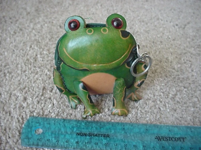 Real frog outlet coin purse
