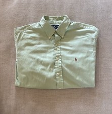 Polo Ralph Lauren Vintage Yarmouth Button Down Oxford In Green Size 161/2-34-35