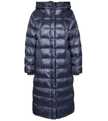 PEPE JEANS women's coat jacket parka ''Lizzy'' hood winter blue navy size XL NEW
