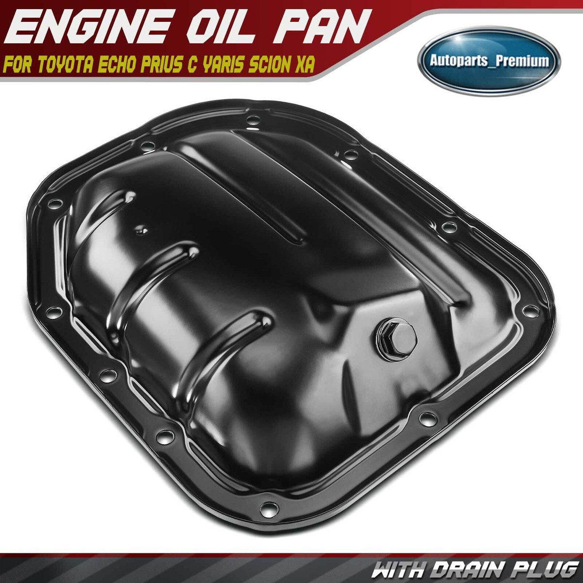 Lower Engine Oil Pan for Toyota Echo Prius Prius C Yaris Scion xA