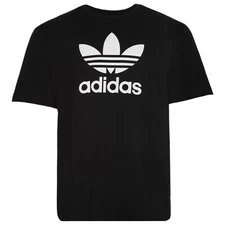 Adidas Men's Classic Trefoil T-Shirt SS Crew Black White Size S NEW WITH TAGS!