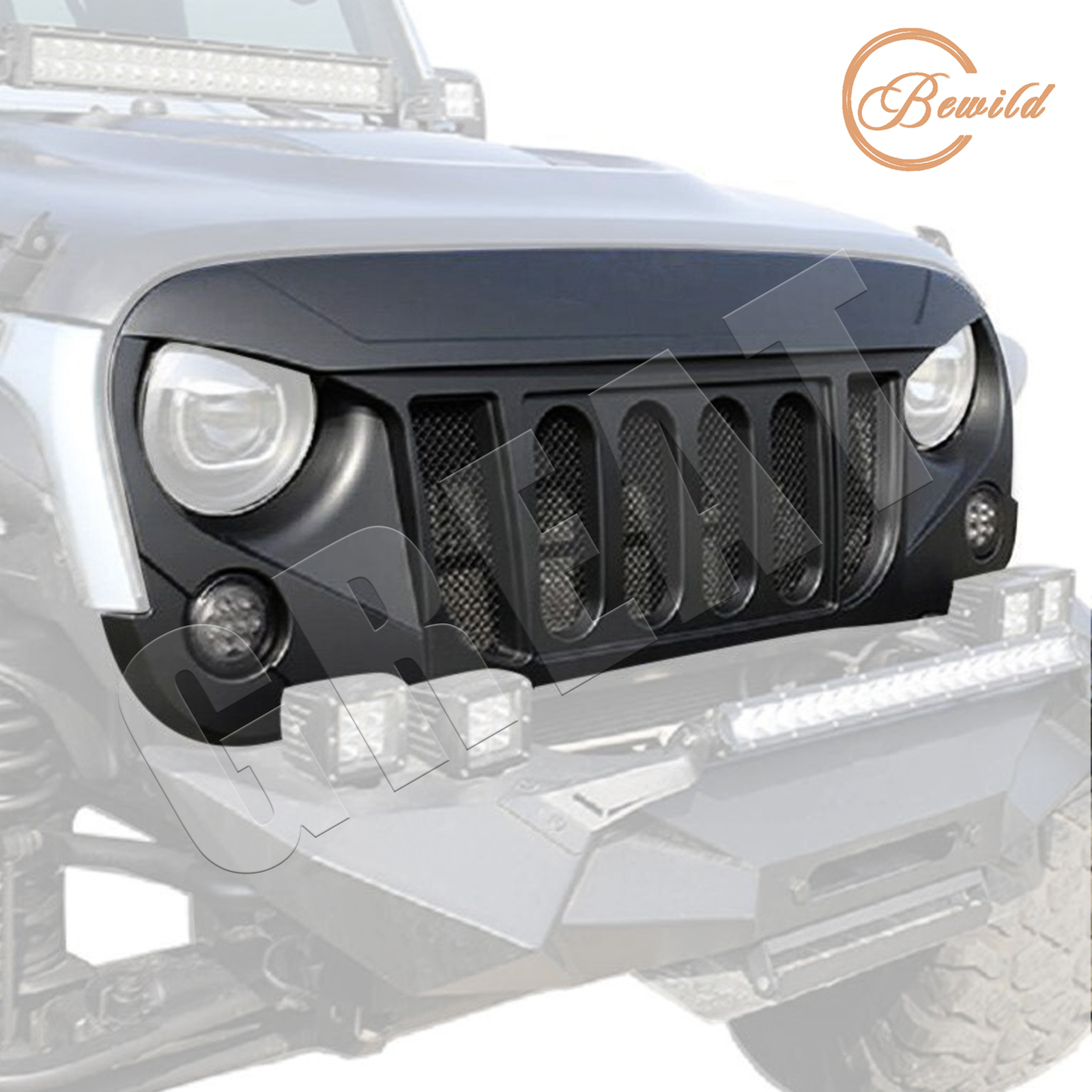 Front Transformer Grille For 20072018 Jeep Wrangler JK JKU Accessories Replace eBay