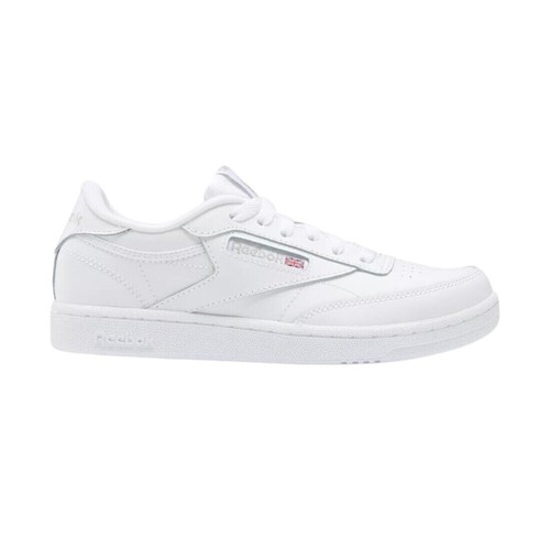 Big Kids Reebok Club Champion Tennis Shoes 100000199 White-Grey 100% Original - Picture 3 of 5