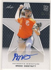 BRODIE CHESTNUTT 2020 Leaf Perfect Game PG Black AUTO /50 FLORIDA ST FSU