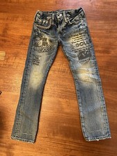 Rare Hysteric Glamour New York Dolls Jeans Kids Size 4/5 Never Worn Waist: 22 In