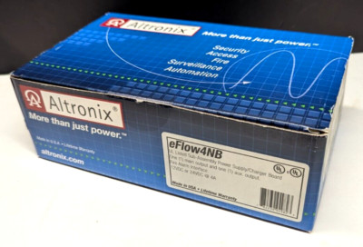 Altronix EFLOW4NB Single Output Power Supply Charger Board 12vDC / 24vDC @ 4A