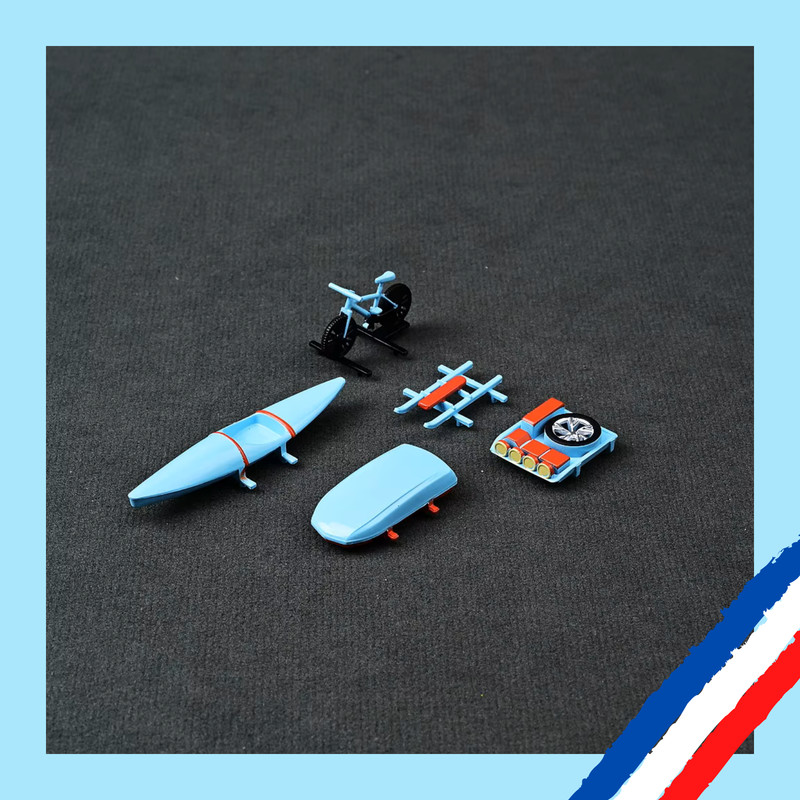 CM model - kit accessoires bleu voiture 1/64 hot wheels, majorette, matchbox.