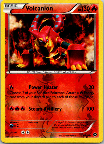 mega volcanion pokemon card Colorless Hammer In (50) Water Volcanion (Reverse Holo) 025 /132