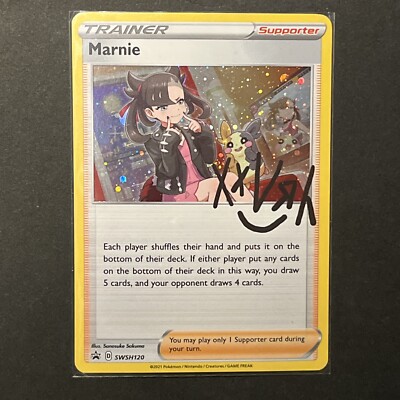 Pokémon TCG Marnie SWSH Black Star Promos SWSH120 Holo Promo Mint