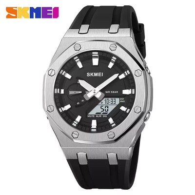 SKMEI Men's Watch Dual-Time Luxury  Sport Waterproof Multi- Functional Watch