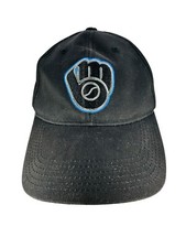 Milwaukee Brewers hat Snap back Black Fan Favorite MLB baseball cap Dad OS
