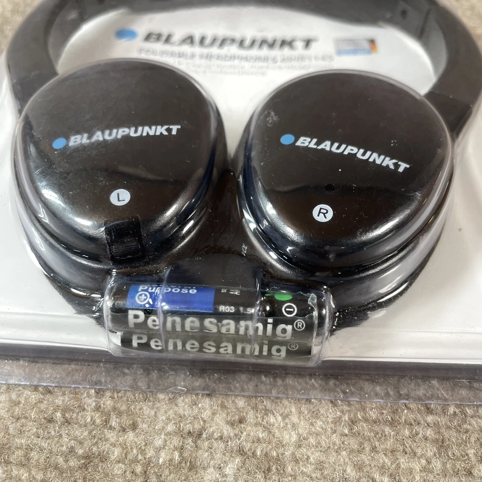 BLAUPUNKT Foldable Headphones BPIR1145 Universal IR Infrared Wireless Car DVD - Image 2 of 4