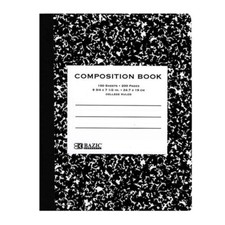 Black College Ruled Composition Book 1 Book 