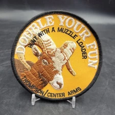Double Your Fun Hunt w/ a Muzzle Loader Thompson Center Arms Patch Badge