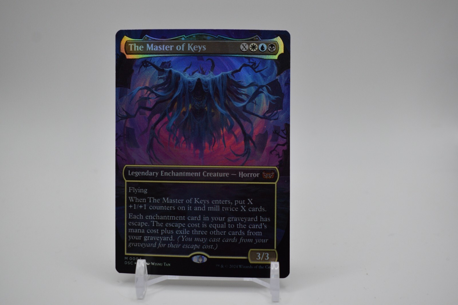 MTG Foil Commander Duskmourn House of Horror Master of Keys Borderless NM